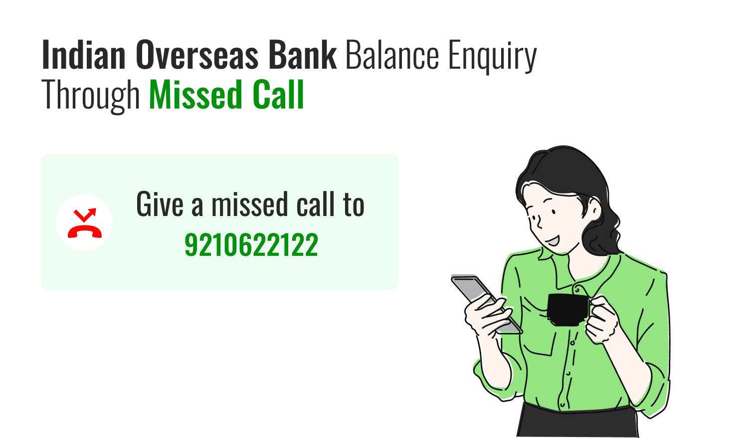 Indian Overseas Bank Balance Enquiry Through Missed Call